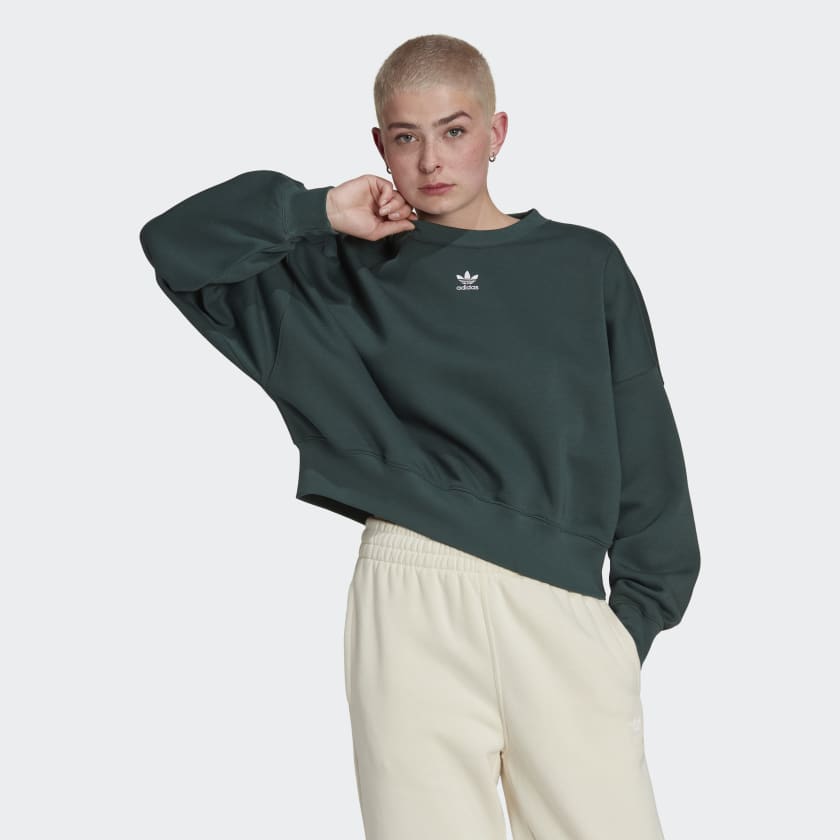 adidas adicolor Essentials Fleece Sweatshirt - Grün | adidas Switzerland | Sweatshirts