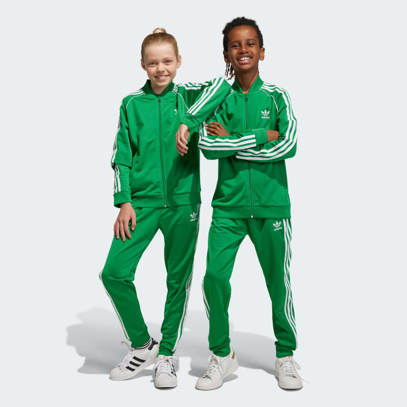 adidas Adicolor SST Track Tracksuit Bottoms Green Free Delivery adidas UK