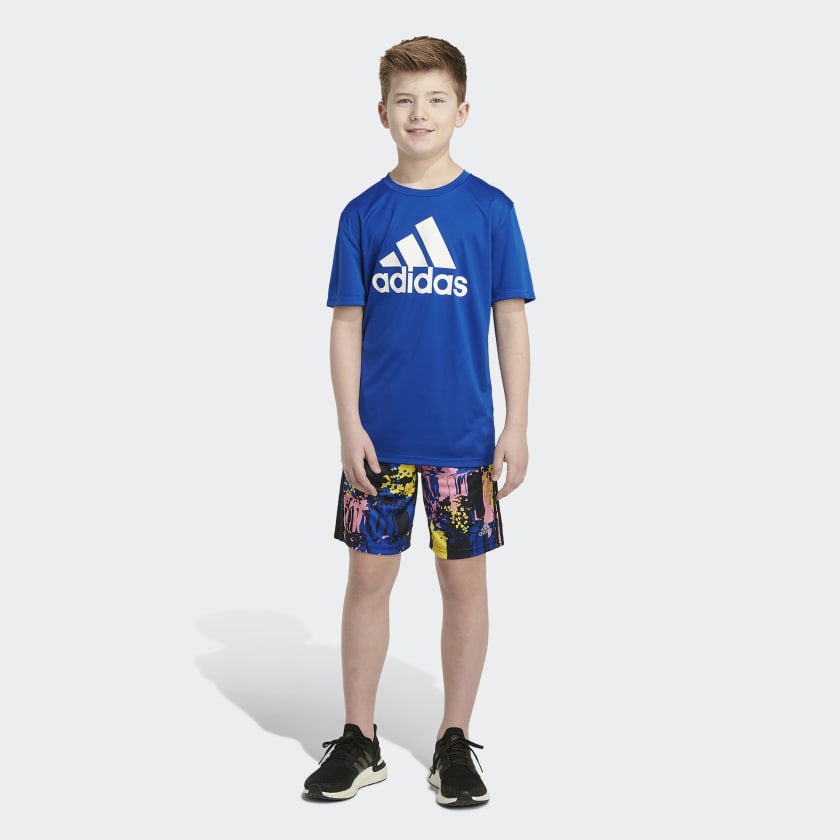 adidas Back to Nature Allover Print Shorts - Blue | Kids' Training ...