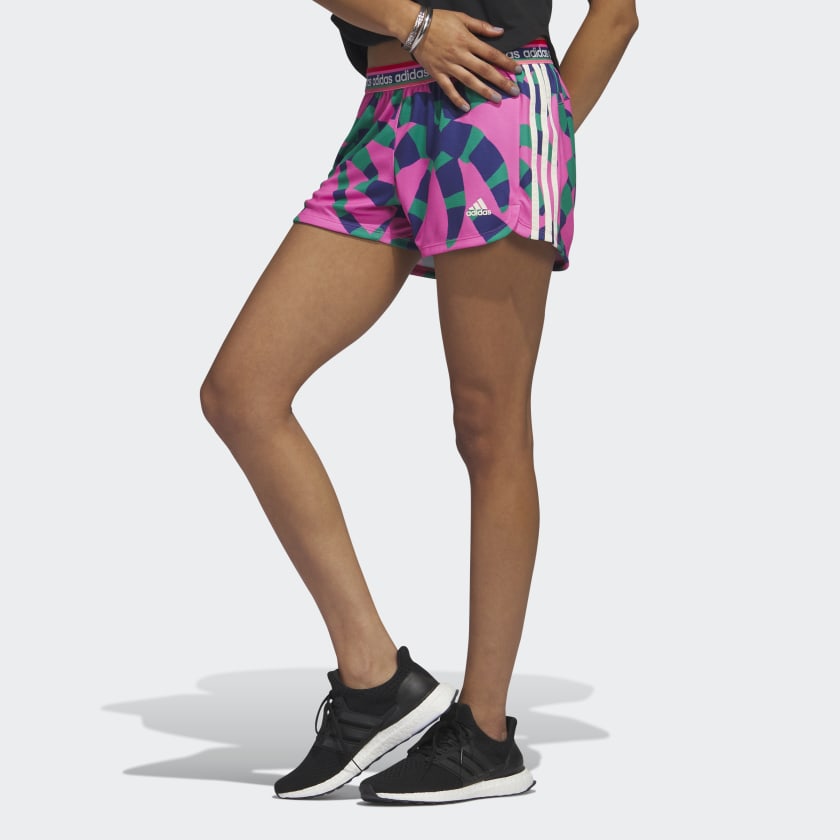 adidas x FARM Rio Pacer 3-Stripes Knit Shorts - Pink