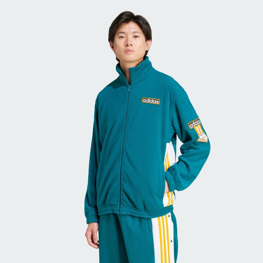 adidas Polar Fleece Adibreak Track Top Turquoise adidas UK