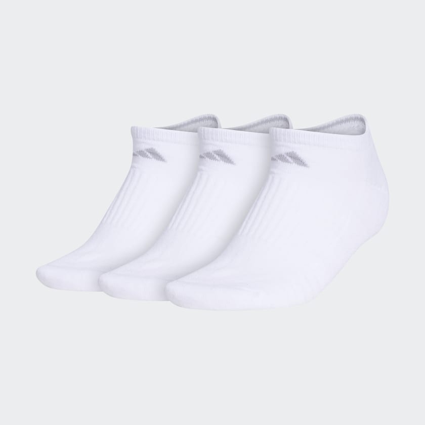 adidas Cushioned 3 No-Show Socks 3 Pairs - White | Women's Training ...
