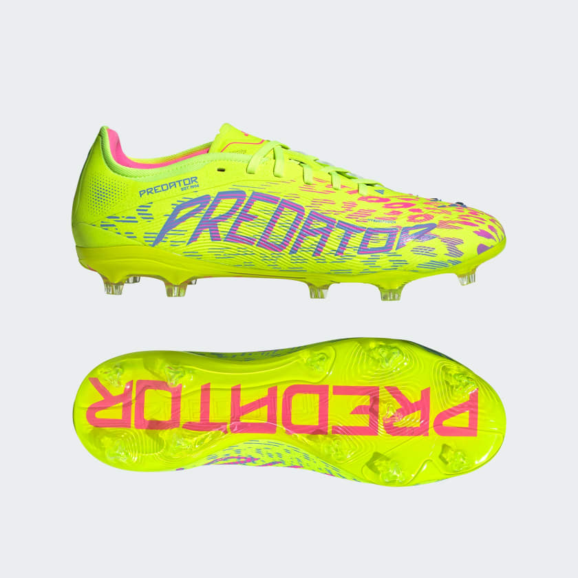 adidas Predator Pro Firm Ground Cleats - Green | Free