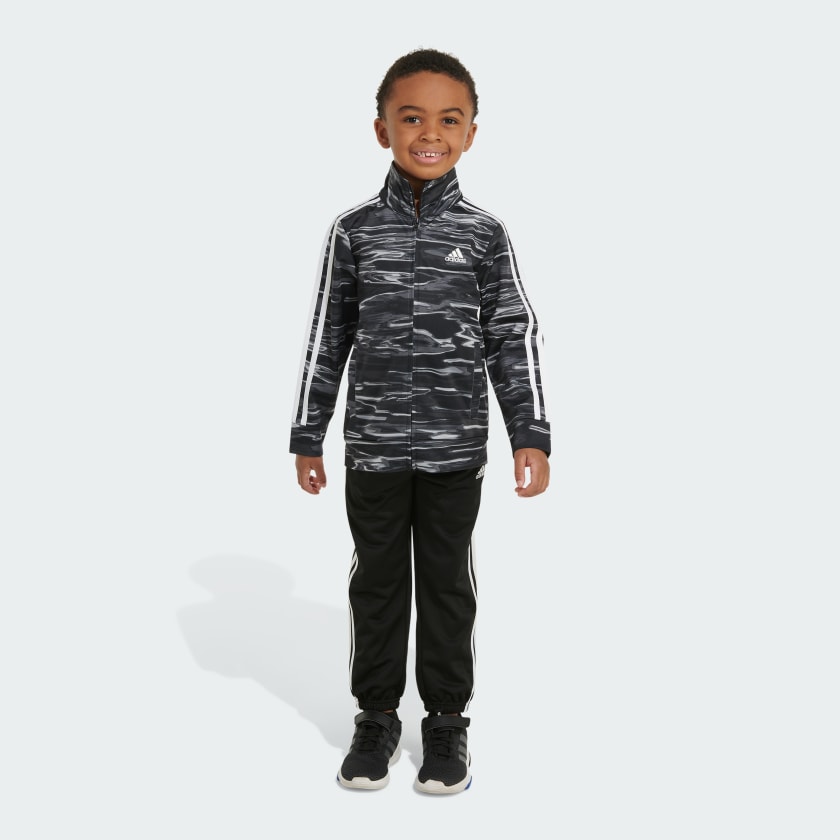 adidas AOP 3S TRICOT TRACK SET - Black | Kids' Training | adidas US