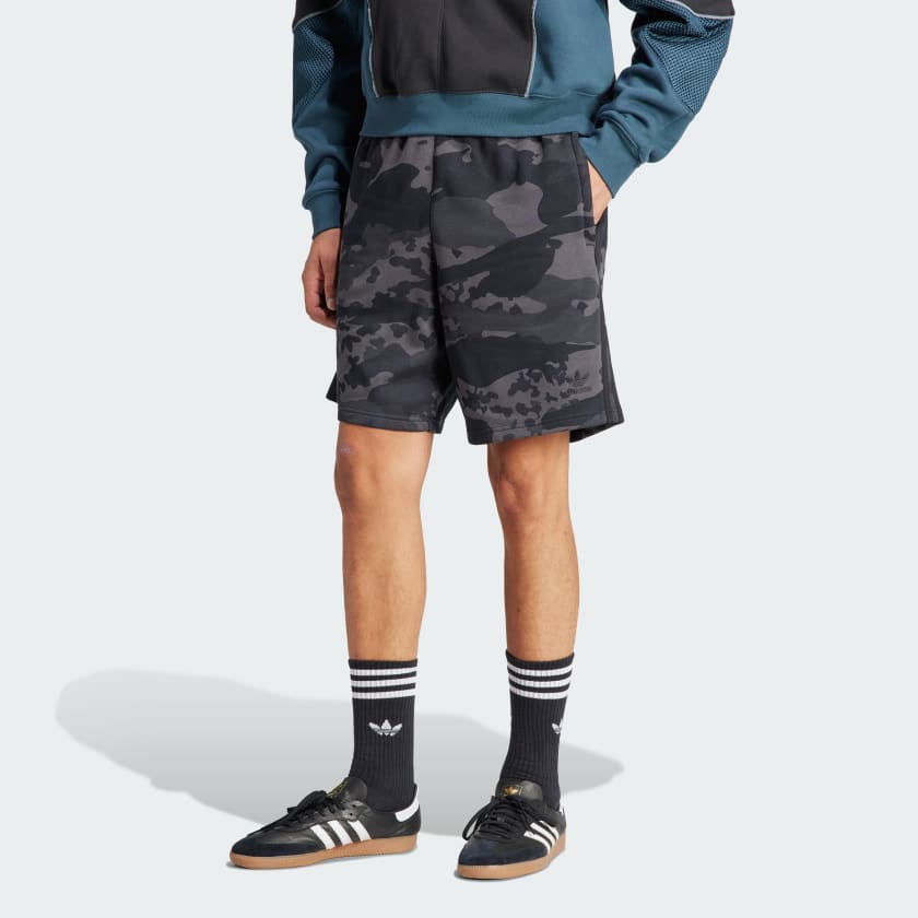 adidas Camo Shorts - Black, Men's Lifestyle