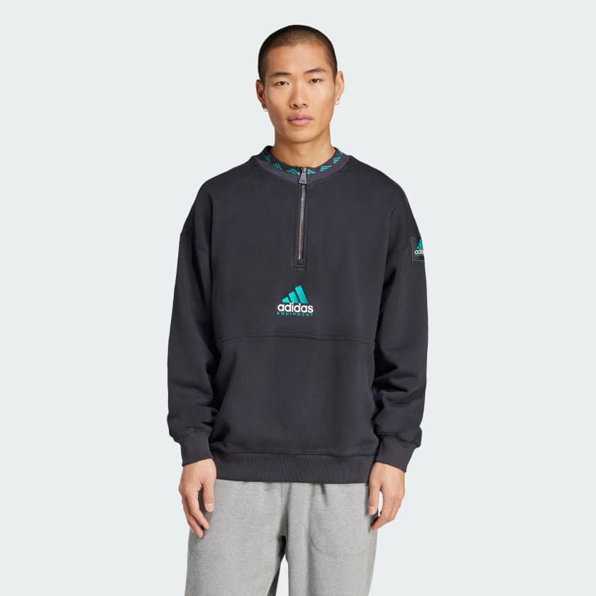 adidas アディダスオリジナルス ハーフジップ フリース