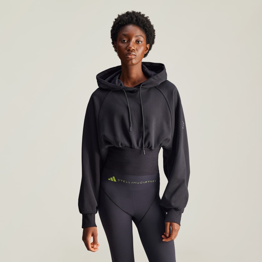 Adidas originals women's racing aa43 cropped hooded sweatshirt sales