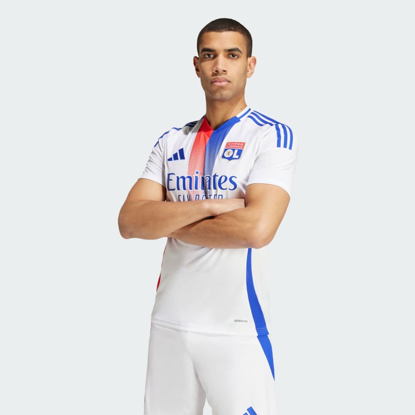 adidas Olympique Lyonnais 24 25 Home Jersey White adidas Thailand