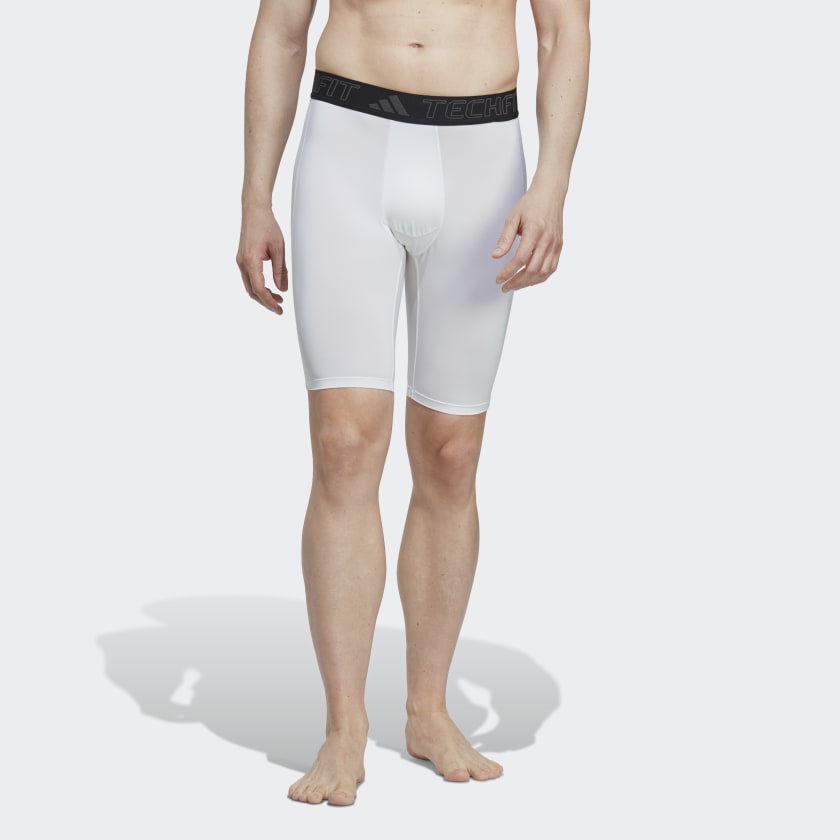 Nike Training Long Compression Shorts In White 703086-100