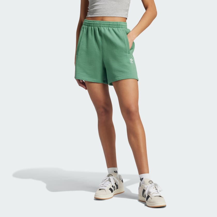 adidas Essentials French Terry Shorts Green Free Shipping with adiClub adidas US