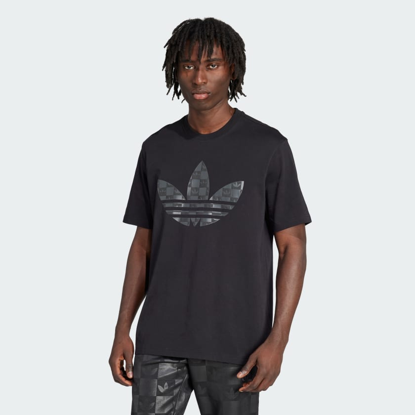 韓国限定　アディダス　adidas MONOGRAM TEE ブラック Lサイズ Adidas Women L Korea-Only Monogram Tee Black L Size Limited