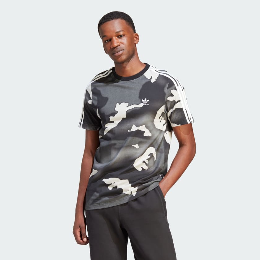 Polera Estampada Camo Negro adidas adidas Chile