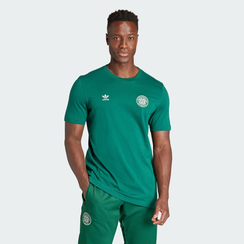adidas Celtic FC Essentials Trefoil T-Shirt - Green | Free Delivery ...