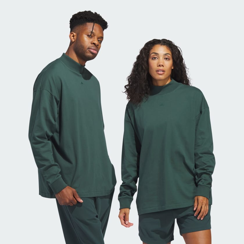 Polo verde manga larga clearance