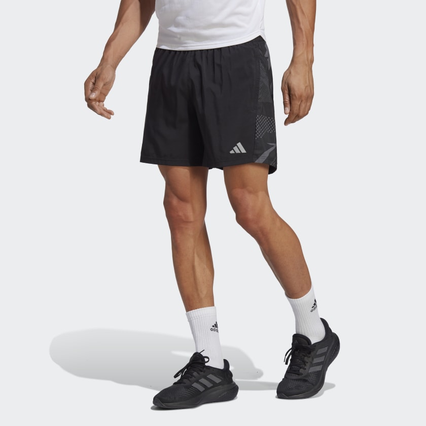 adidas Own the Run Seasonal Shorts - Black | Men's Running | adidas US