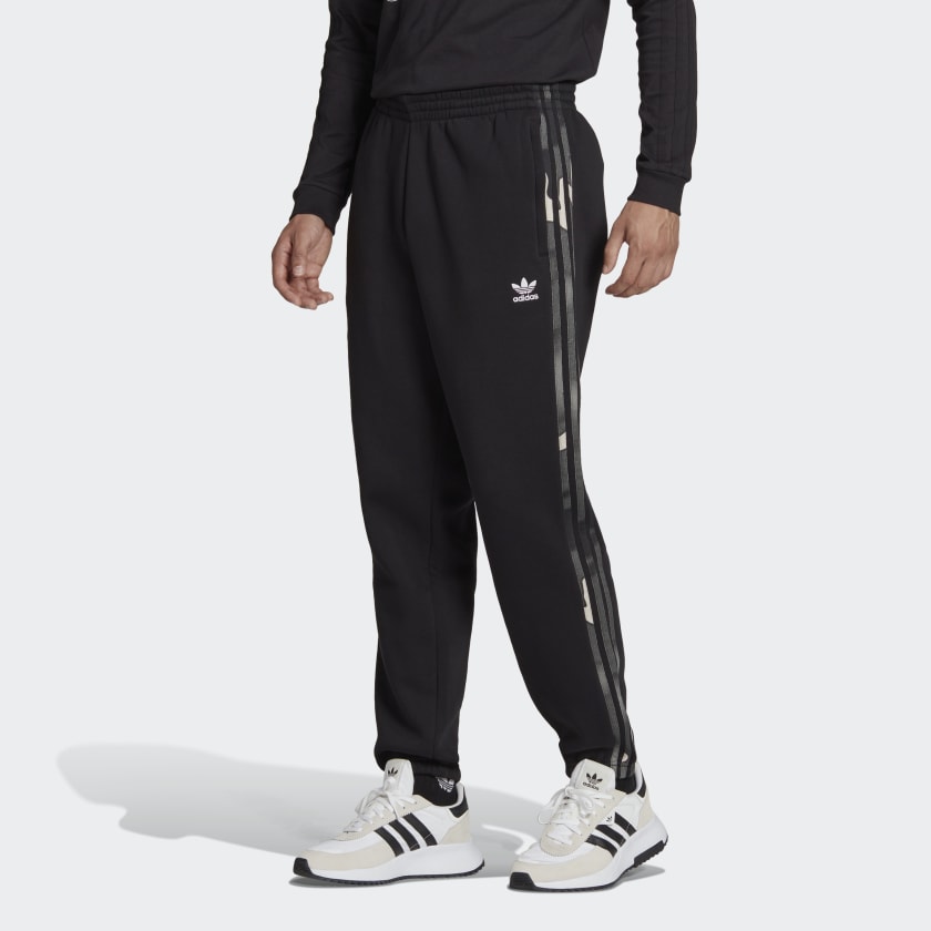 adidas Camo Series Sweat Pants - Black, Men's Lifestyle
