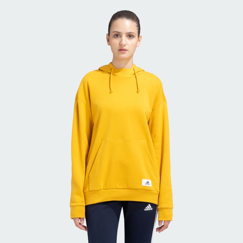Adidas yellow sweatshirt women's best sale