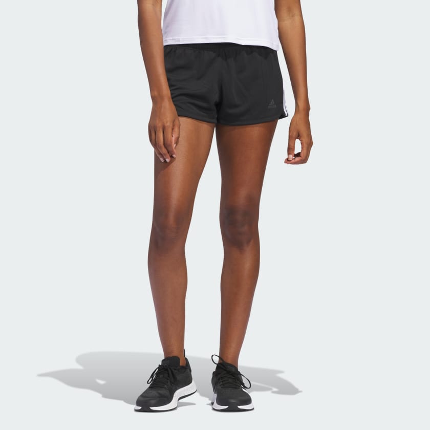 Women's Black adidas Pacer 3-Stripes Knit Shorts adidas US
