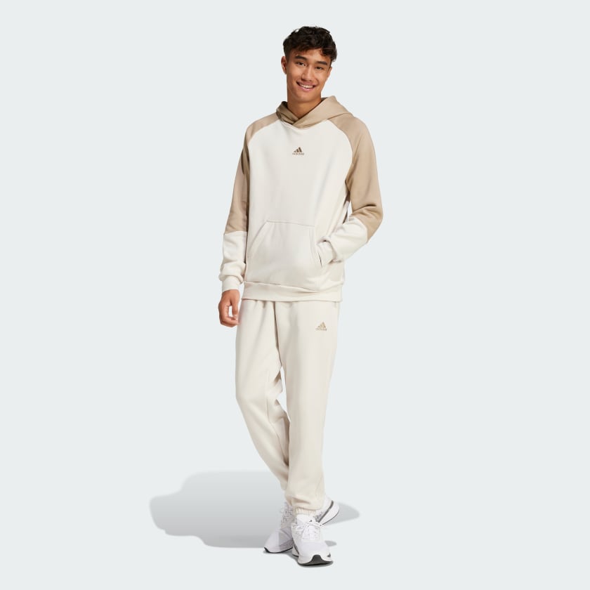 Beige adidas trainingspak sale