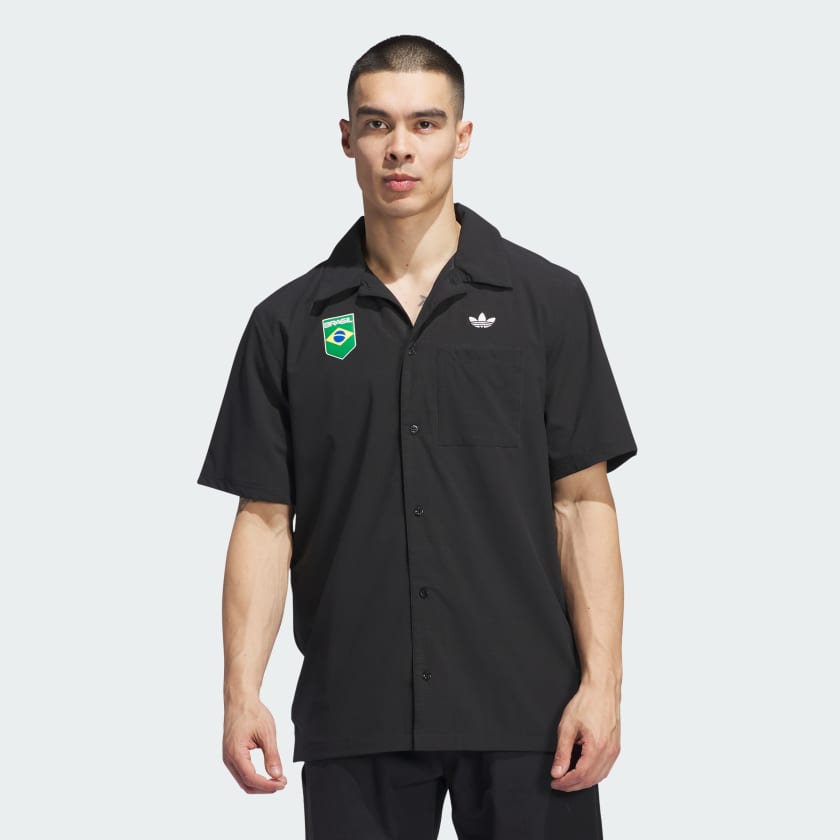 Adidas button shirt on sale