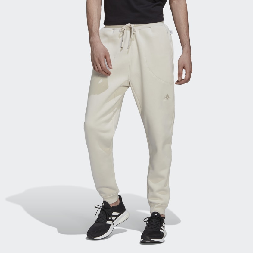 adidas Studio Lounge Fleece Men\'s US Lifestyle | | Beige Pants - adidas