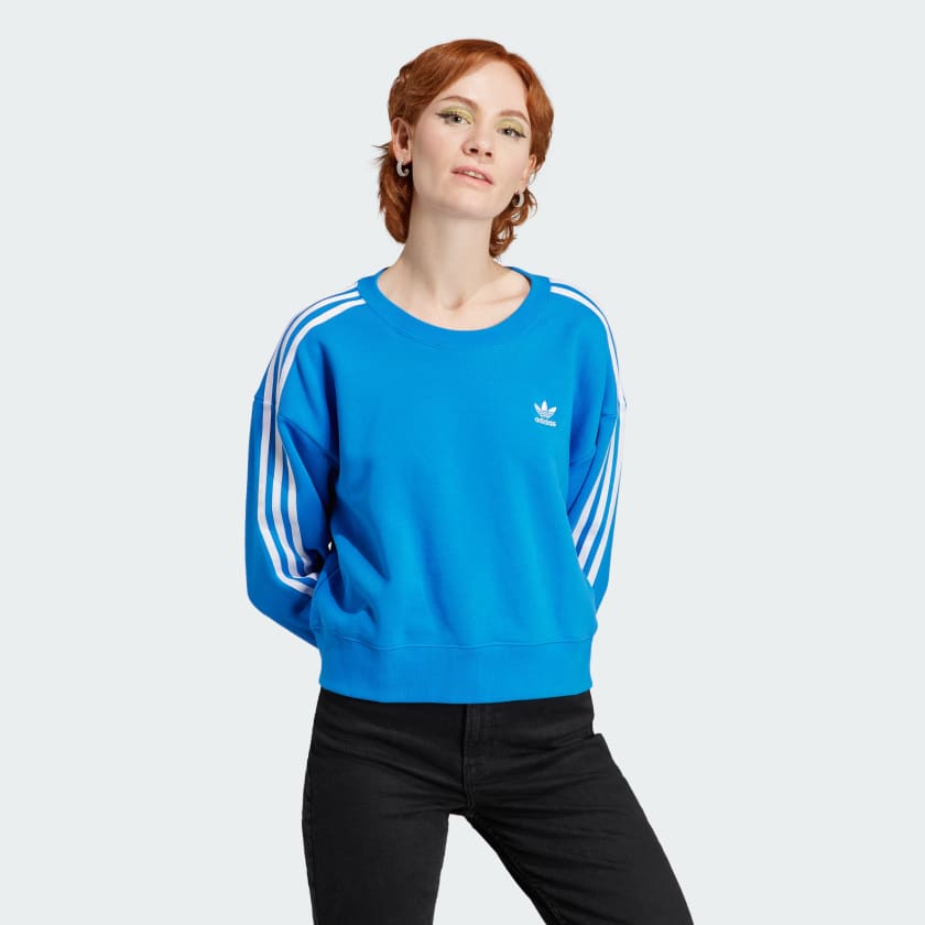 adidas Adicolor - Loose Sweatshirt Blue US | adidas Women\'s Lifestyle Classics 