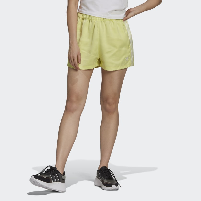 adidas Adicolor Classics Satin Shorts - Yellow | adidas UK