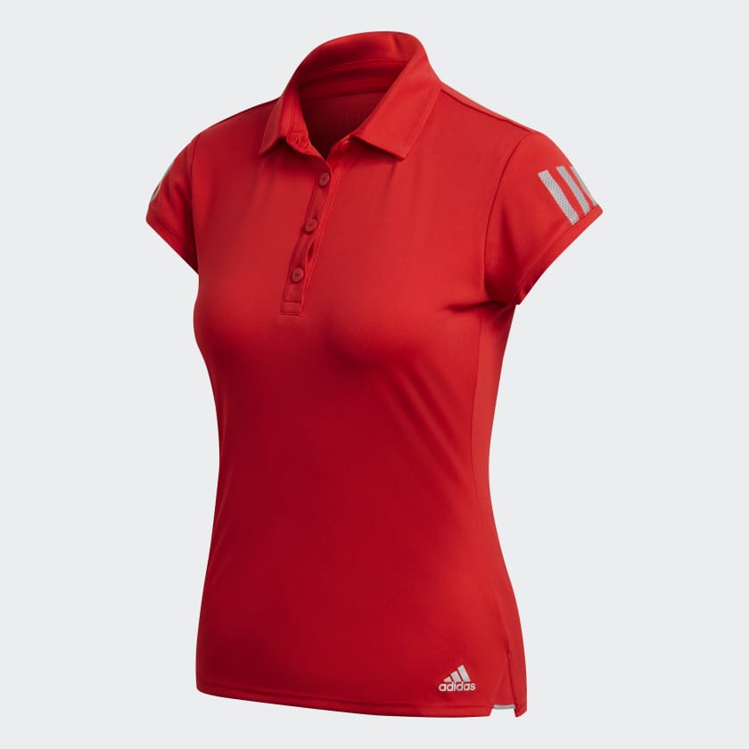 Polera Polo Club 3 Tiras Rojo adidas adidas Chile