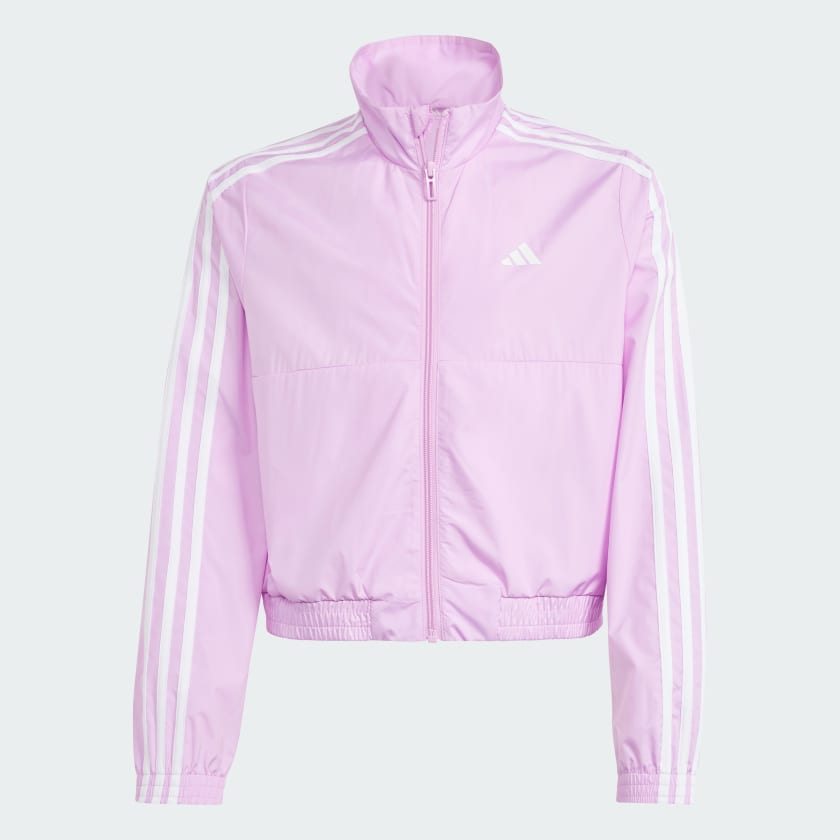 adidas Train Essentials Full Zip Hooded Jacket Kids Purple
