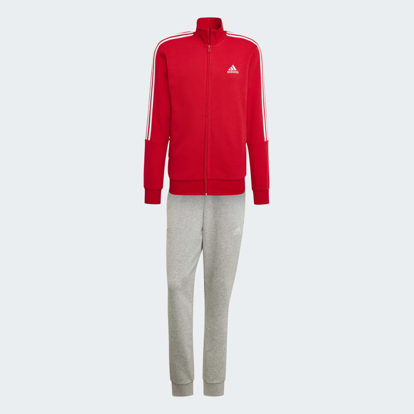 adidas AEROREADY Essentials 3-Stripes Track Suit - Red, Men's Training