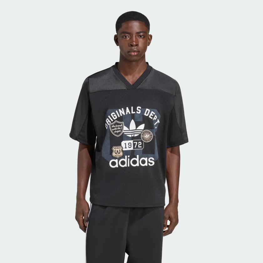 ★adidas★ OG DEPT TEE KD6265 adidas 3-Stripes Originals Dept. Graphic Tee - Black | Free