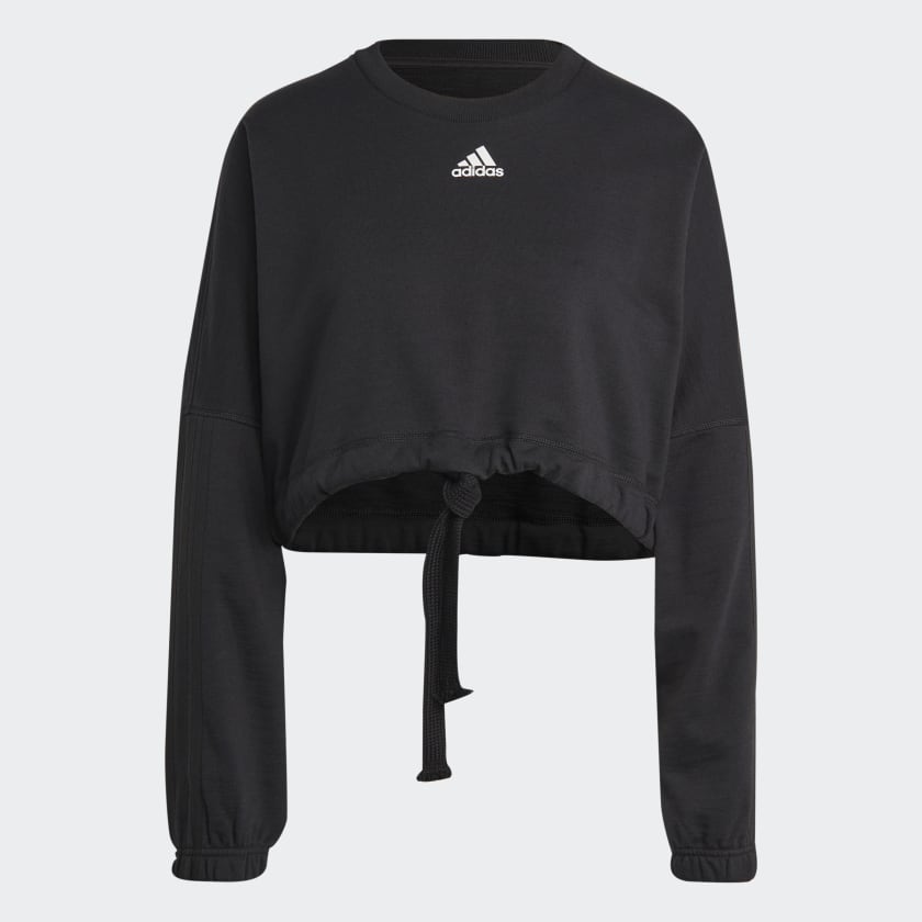 Adidas all black sweatshirt sale