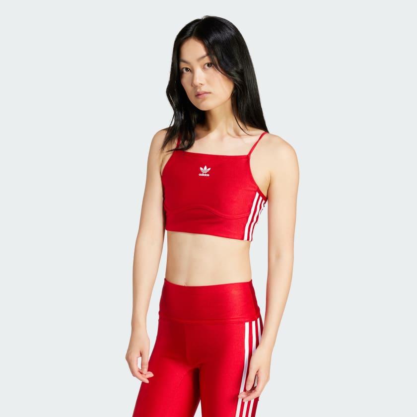Red adidas bra sales