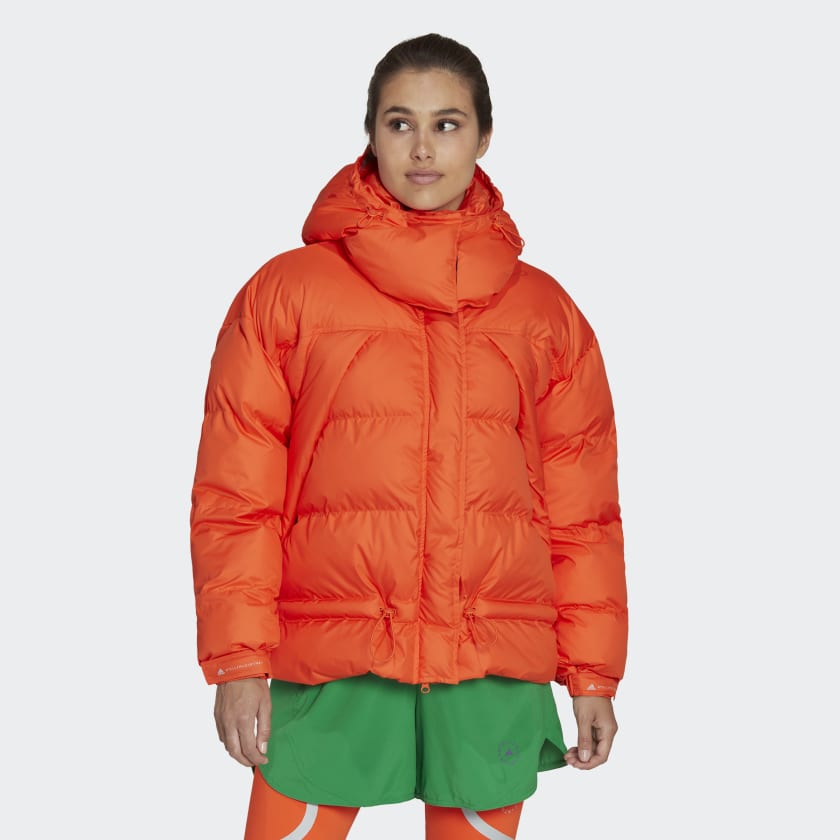 Giacca adidas by Stella McCartney Mid Length Padded Winter Arancione HI6085 21 model