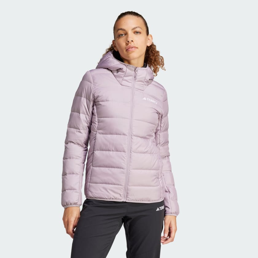 adidas Chamarra T rmica Ligera Terrex Multi con Gorro Violeta adidas Mexico