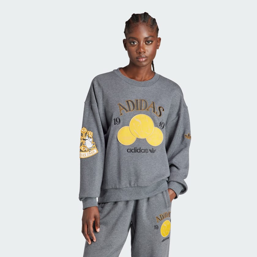 Grey and yellow sweatshirt outlet
