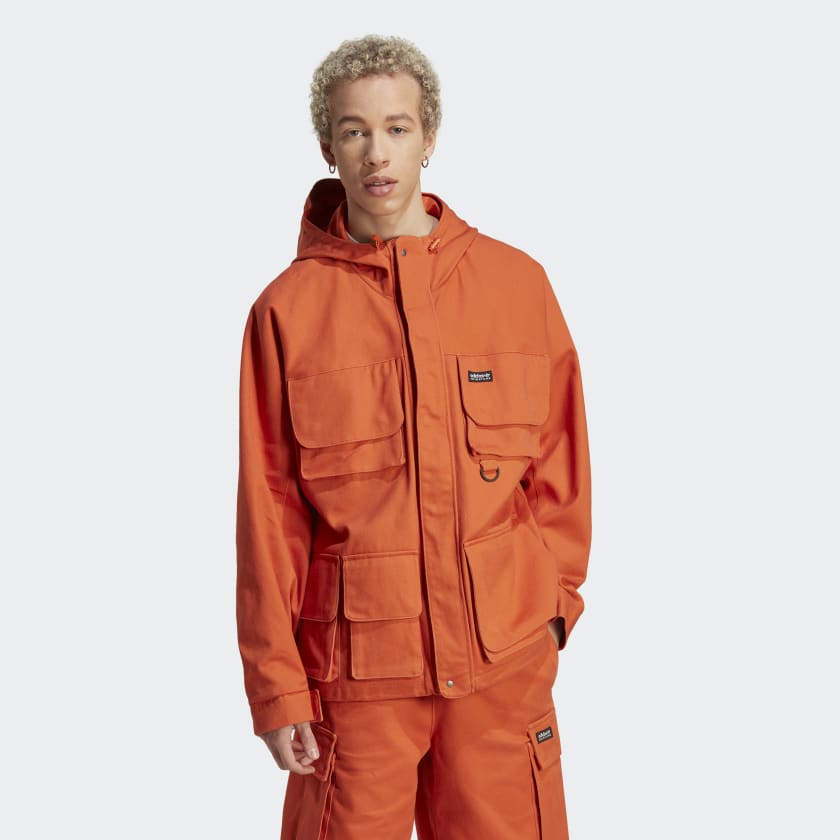 adidas Adventure DTC Multipocket Jacket - Orange | Men's Lifestyle ...