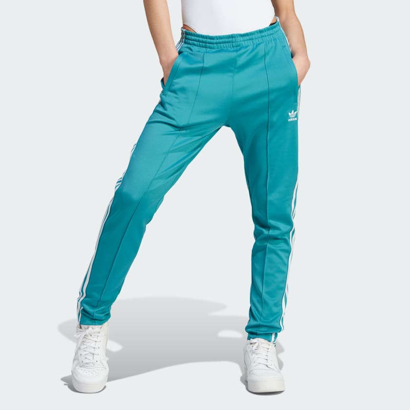 adidas Originals Track pants SST in green/ white