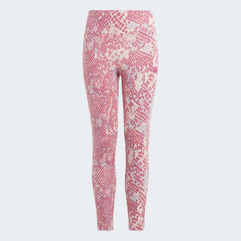 Adidas all over print logo legging outlet