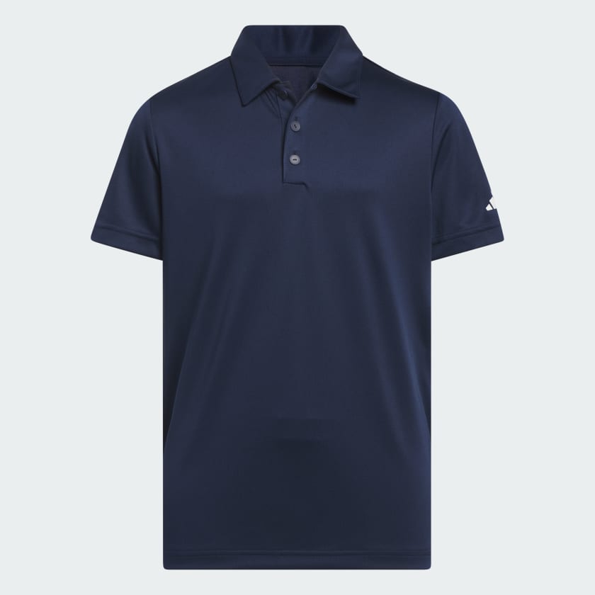 adidas Performance Short Sleeve Polo Shirt Kids - Blue | Kids' Golf ...