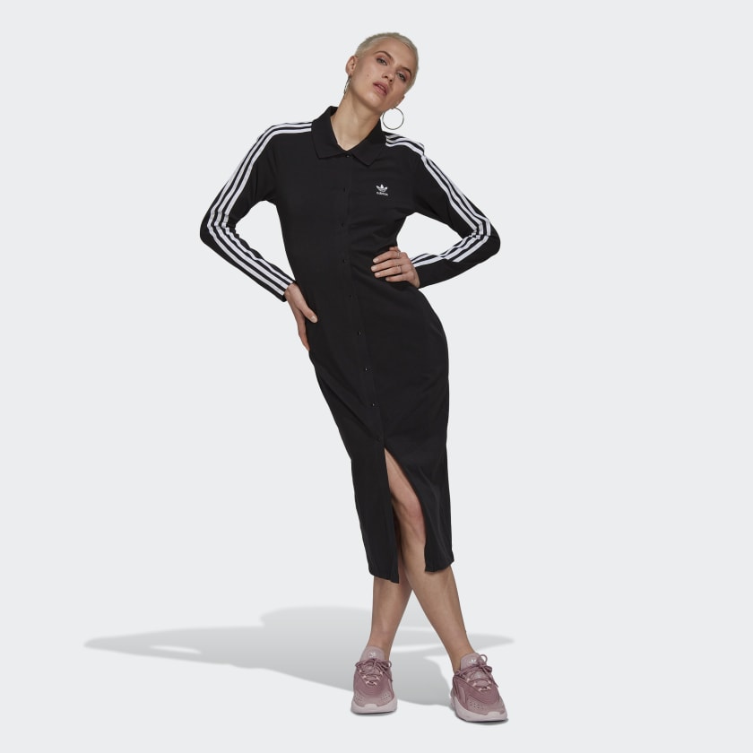 adidas Adicolor Classics Cardigan Dress - Black | adidas Finland