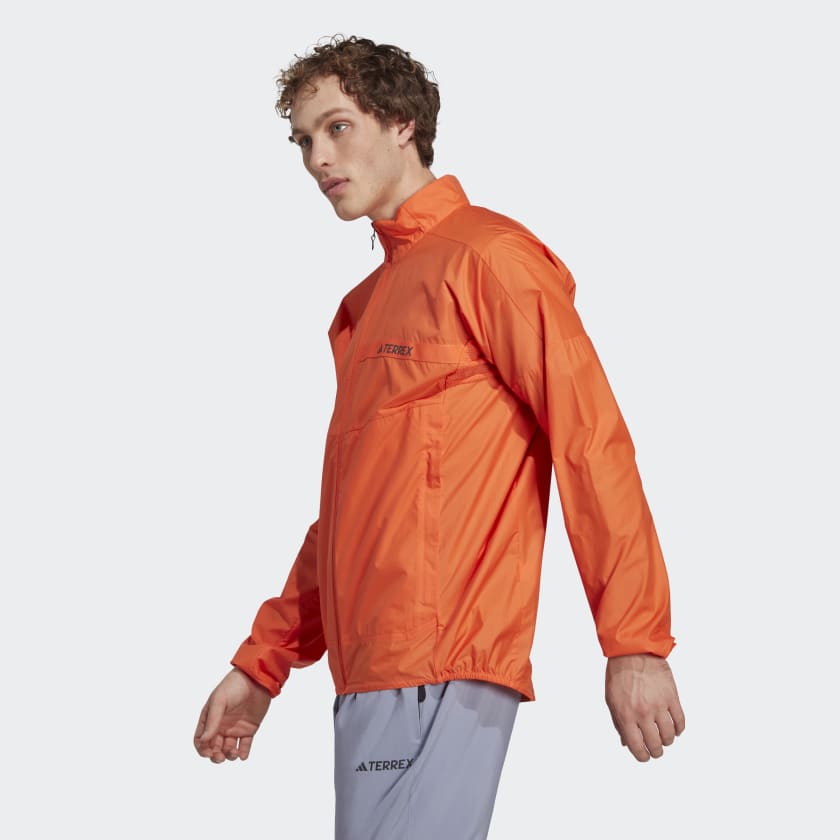 adidas TERREX Multi Wind Jacket | | Orange Hiking adidas - Men\'s US