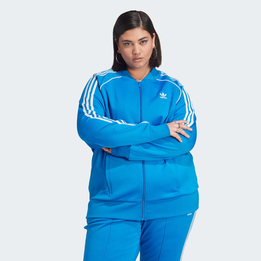 Classics SST (Plus Adicolor Jacket adidas adidas | Size) Women\'s Track US | Lifestyle - Blue