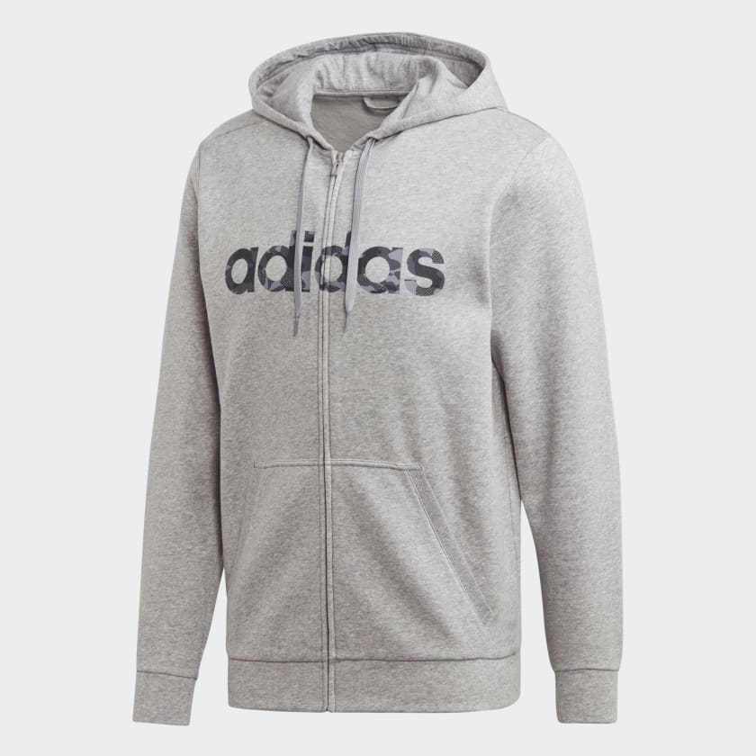 adidas Essentials Camouflage Linear Hoodie Grey adidas Australia