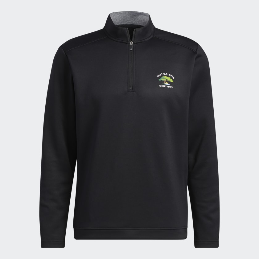 adidas U.S. Open Club 1/4-Zip Sweatshirt - Black | Free