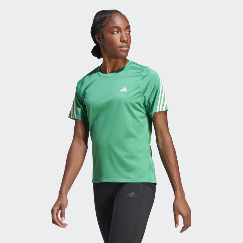 adidas Run Icons 3-Stripes Low-Carbon Running T-Shirt | UK