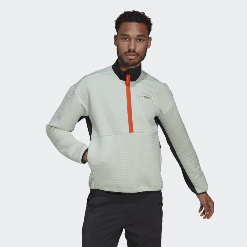 adidas Sudadera Terrex Hike Cierre Frontal Corto Verde adidas