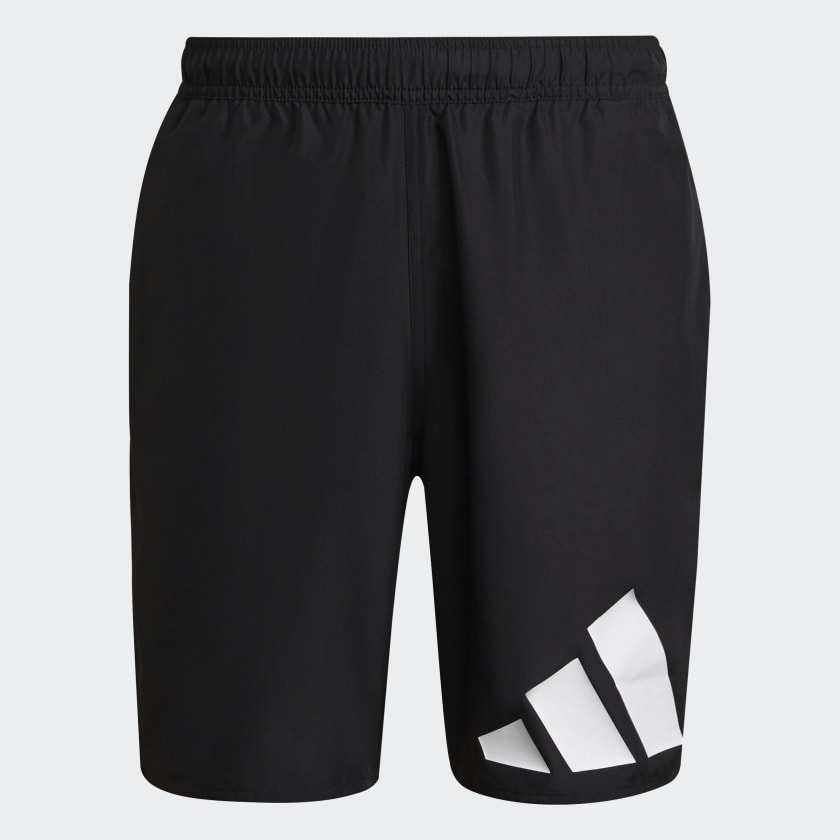 adidas Classic Length Logo Swim Shorts Black adidas UK
