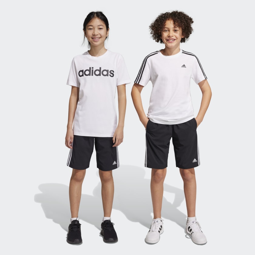 adidas Essentials 3-Stripes Woven Shorts - Black | adidas Australia