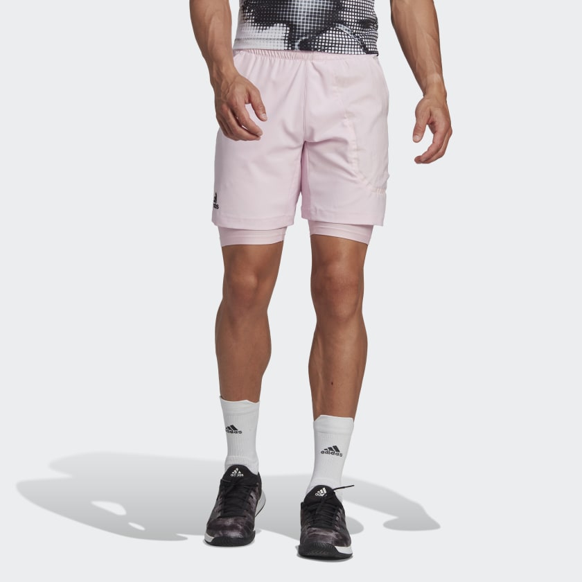 adidas Tennis US Series 2-in-1 Shorts - Pink | Men's Tennis | adidas US
